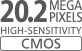 20,2-megapixelový snímač CMOS