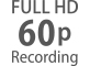 Frekvencia snímania videa vo Full HD od 24p do 60p