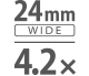 Širokouhlý objektív s 4,2x optickým zoomom